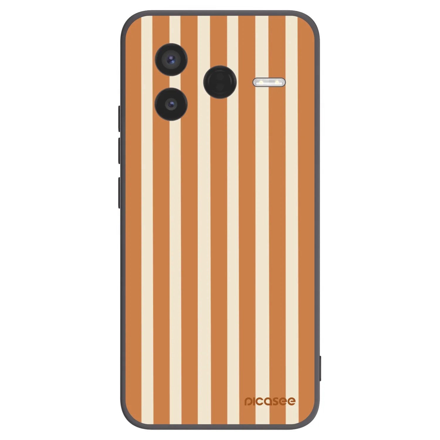 Picasee silikonový černý obal pro Xiaomi Poco F7 Pro 5G - Orange lines