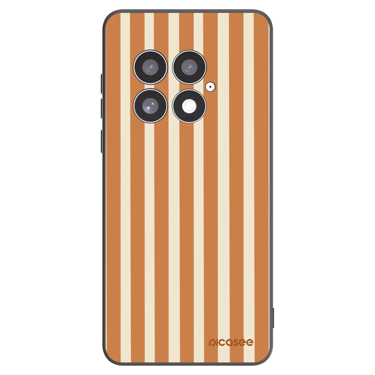 Picasee silikonový černý obal pro OnePlus 13 5G - Orange lines