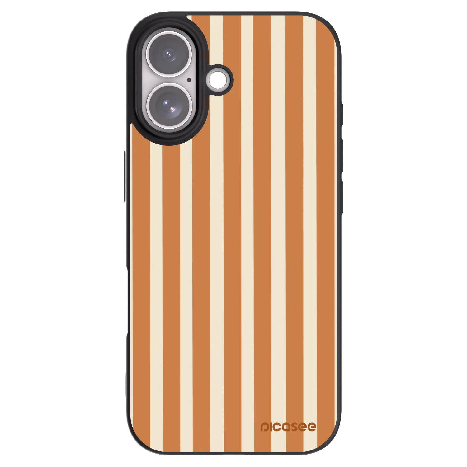 Picasee silikonový černý obal pro Apple iPhone 17 - Orange lines