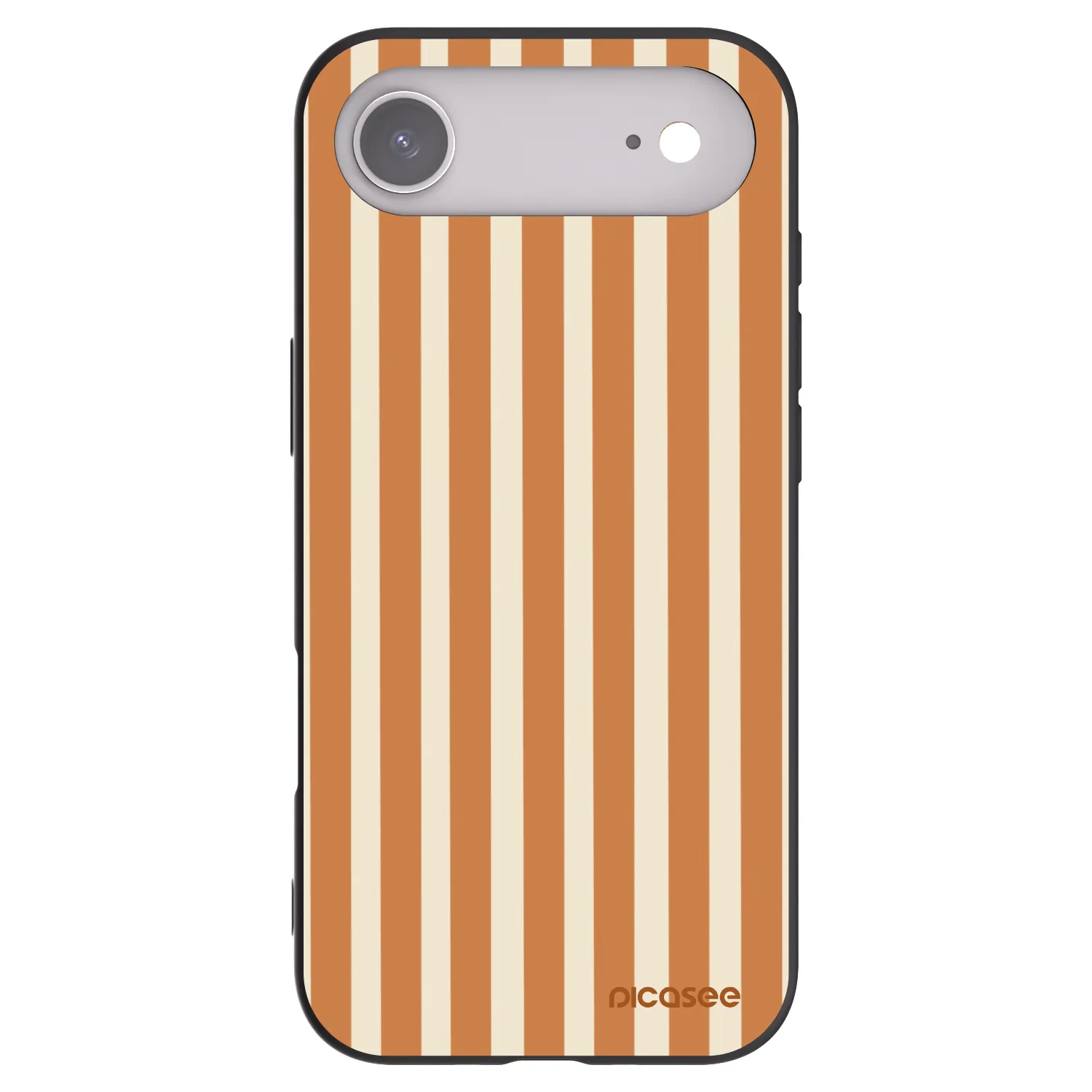 Picasee silikonový černý obal pro Apple iPhone Air - Orange lines