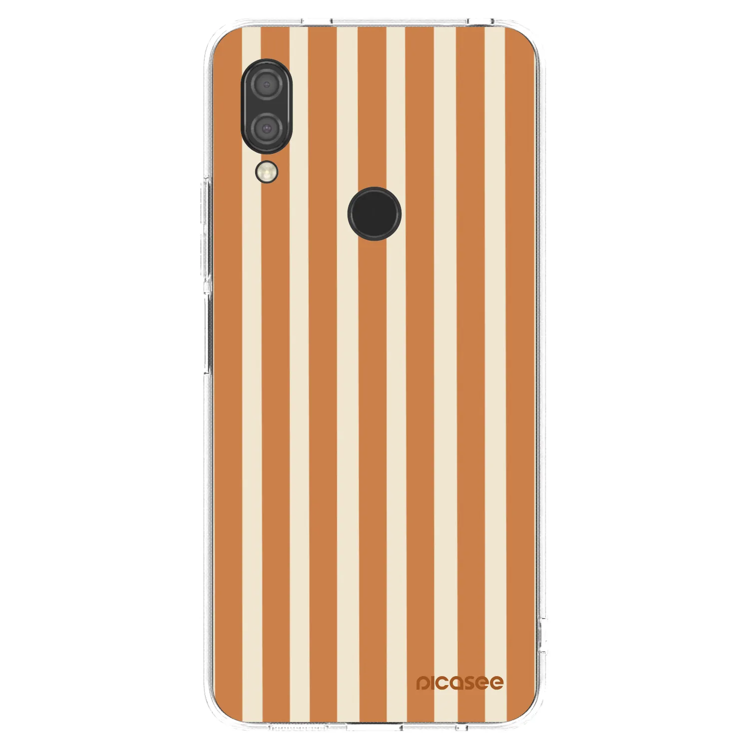 Picasee silikonový průhledný obal pro Xiaomi Redmi 7 - Orange lines
