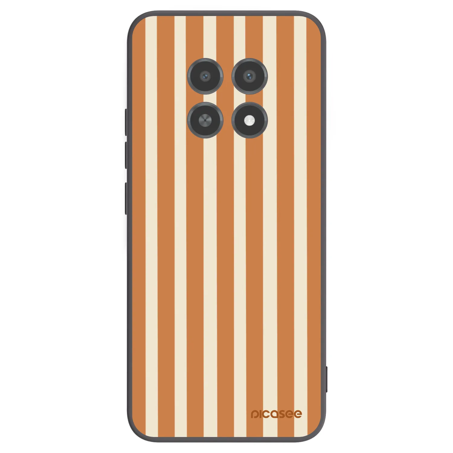 Picasee silikonový černý obal pro Realme 12X - Orange lines