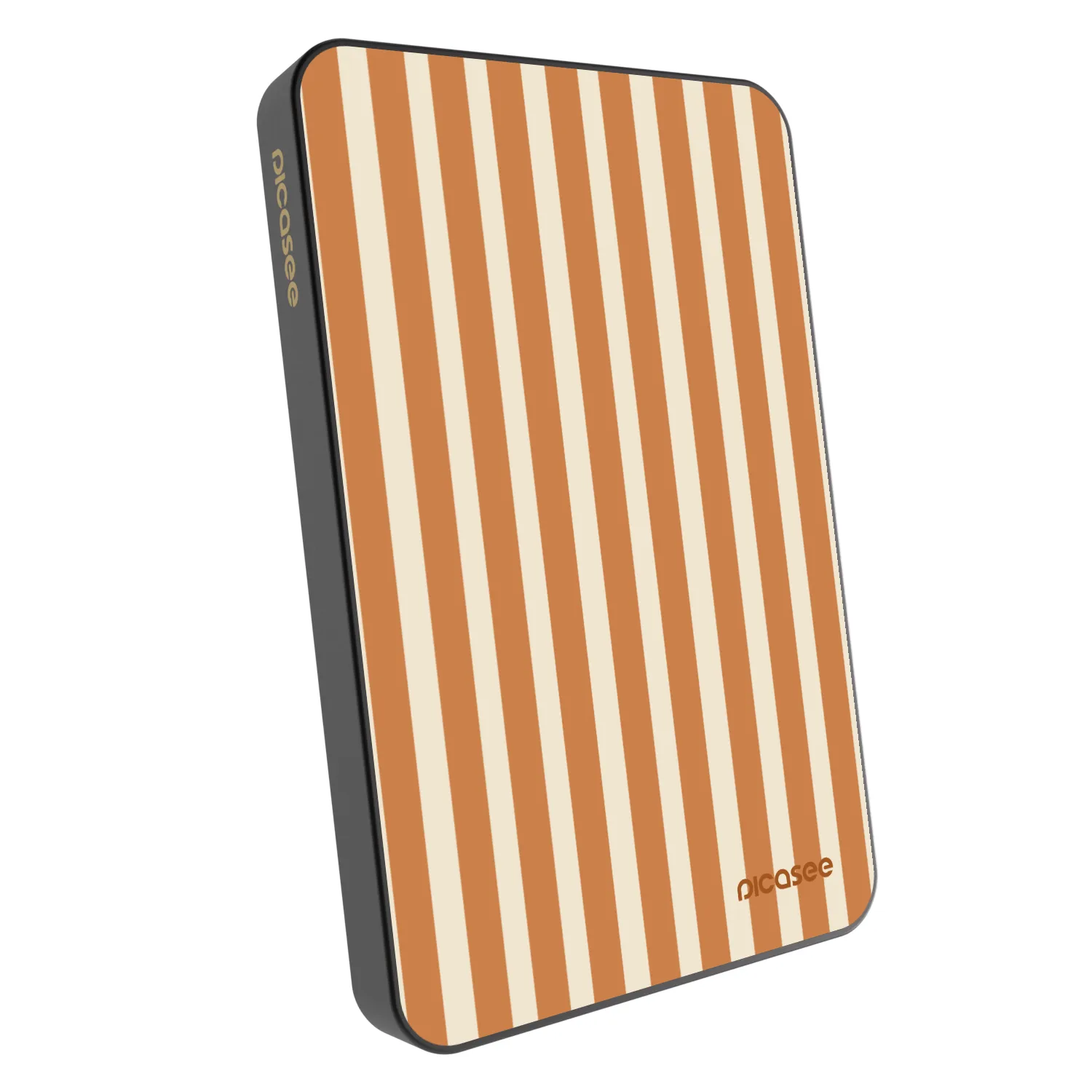 Picasee Powerbanka s MagSafe 5 000 mAh Šedá - Orange lines