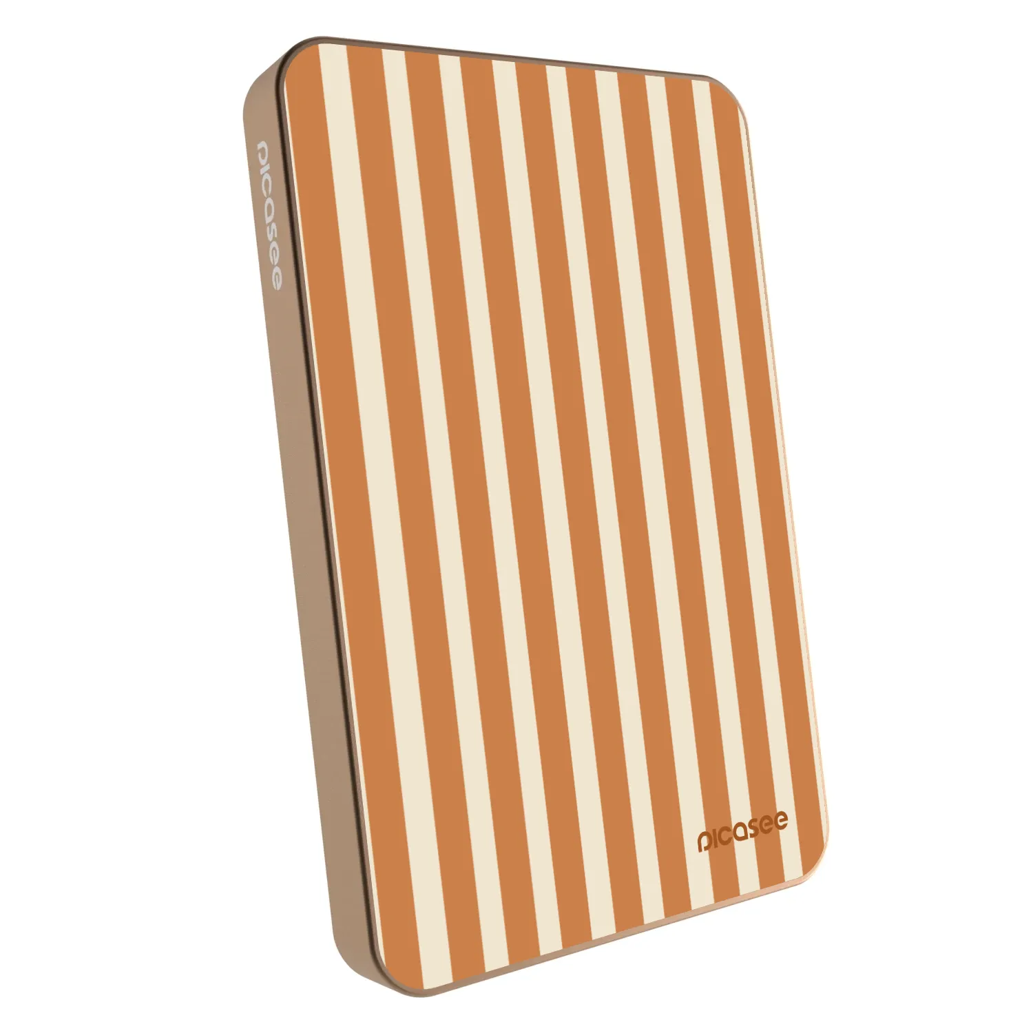 Picasee Powerbanka s MagSafe 5 000 mAh Zlatá - Orange lines