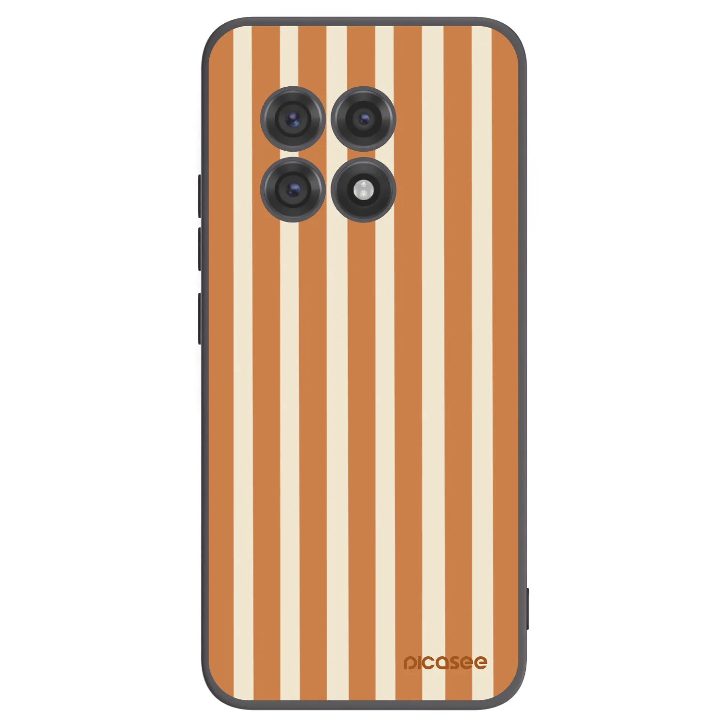 Picasee silikonový černý obal pro OnePlus 13R 5G - Orange lines