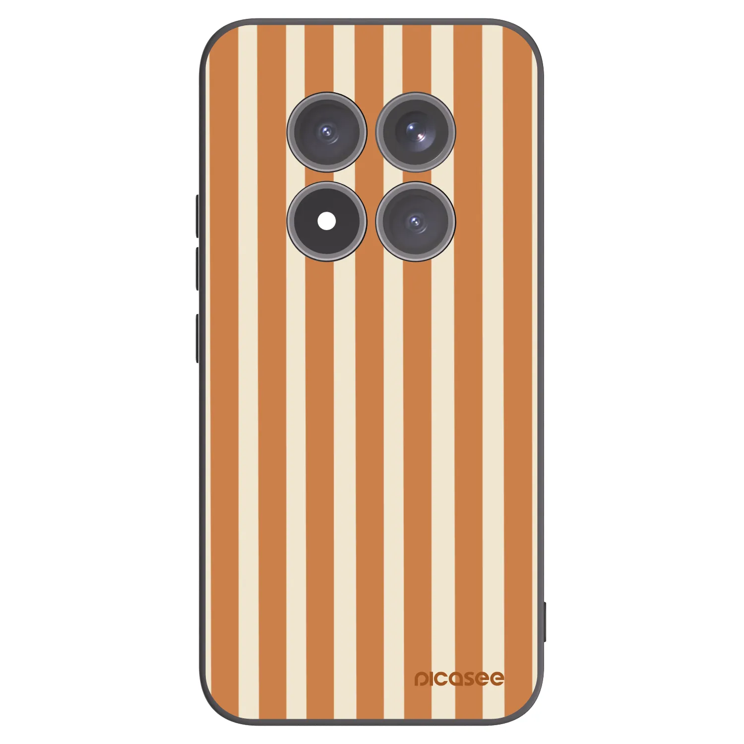 Picasee silikonový černý obal pro Xiaomi Redmi Note 15 Pro+ - Orange lines