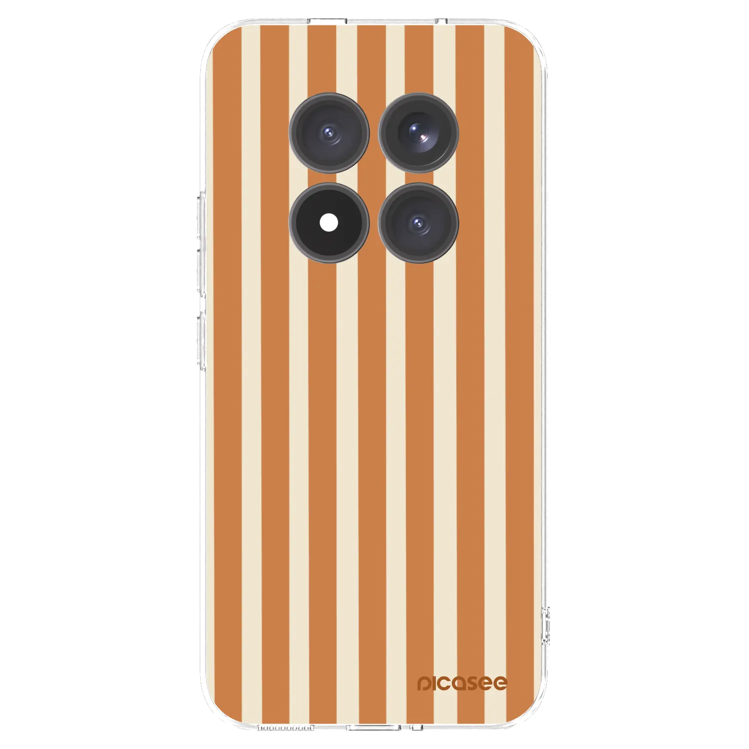 Picasee silikonový průhledný obal pro Xiaomi Redmi Note 15 Pro+ - Orange lines