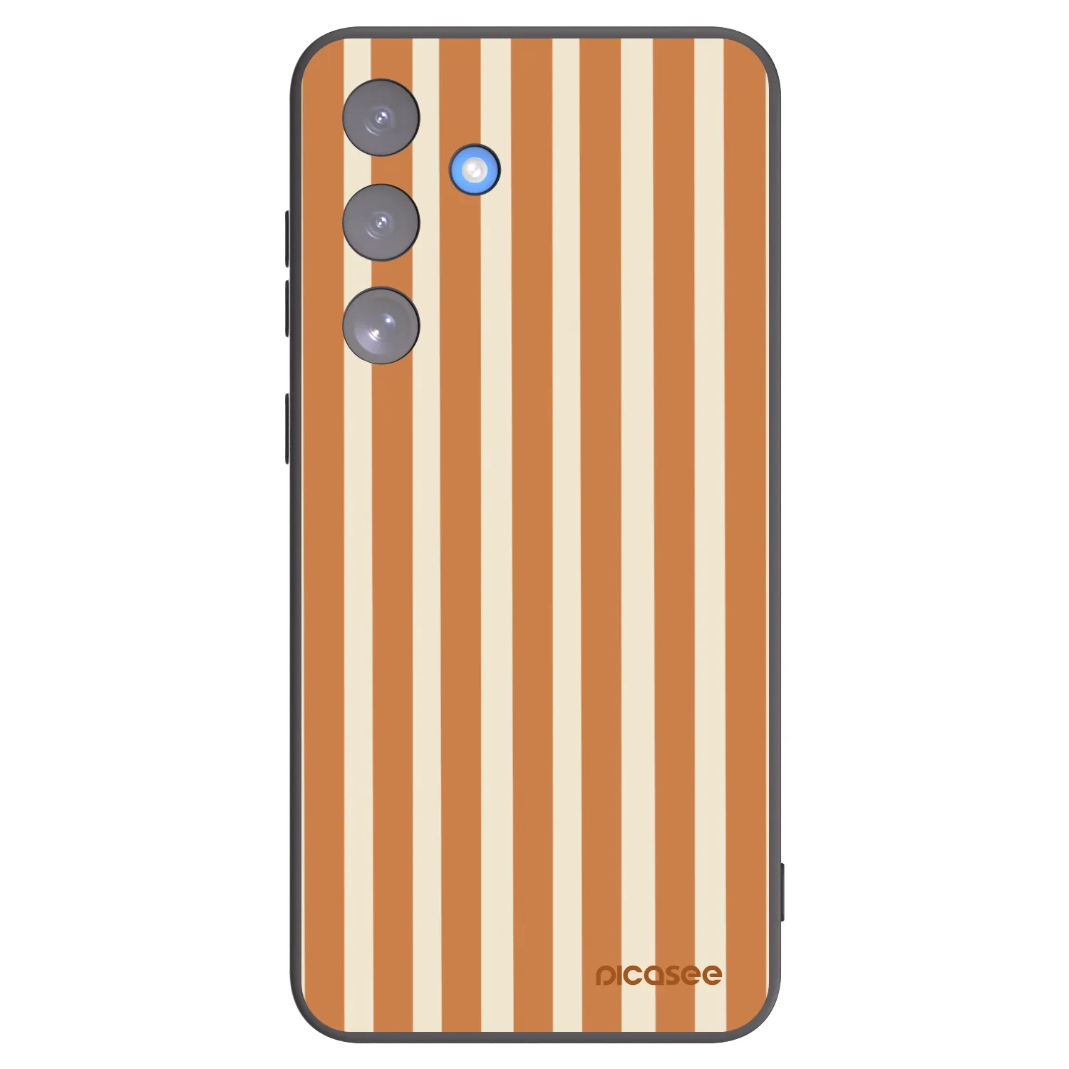 Picasee silikonový černý obal pro Samsung Galaxy S25 FE 5G - Orange lines