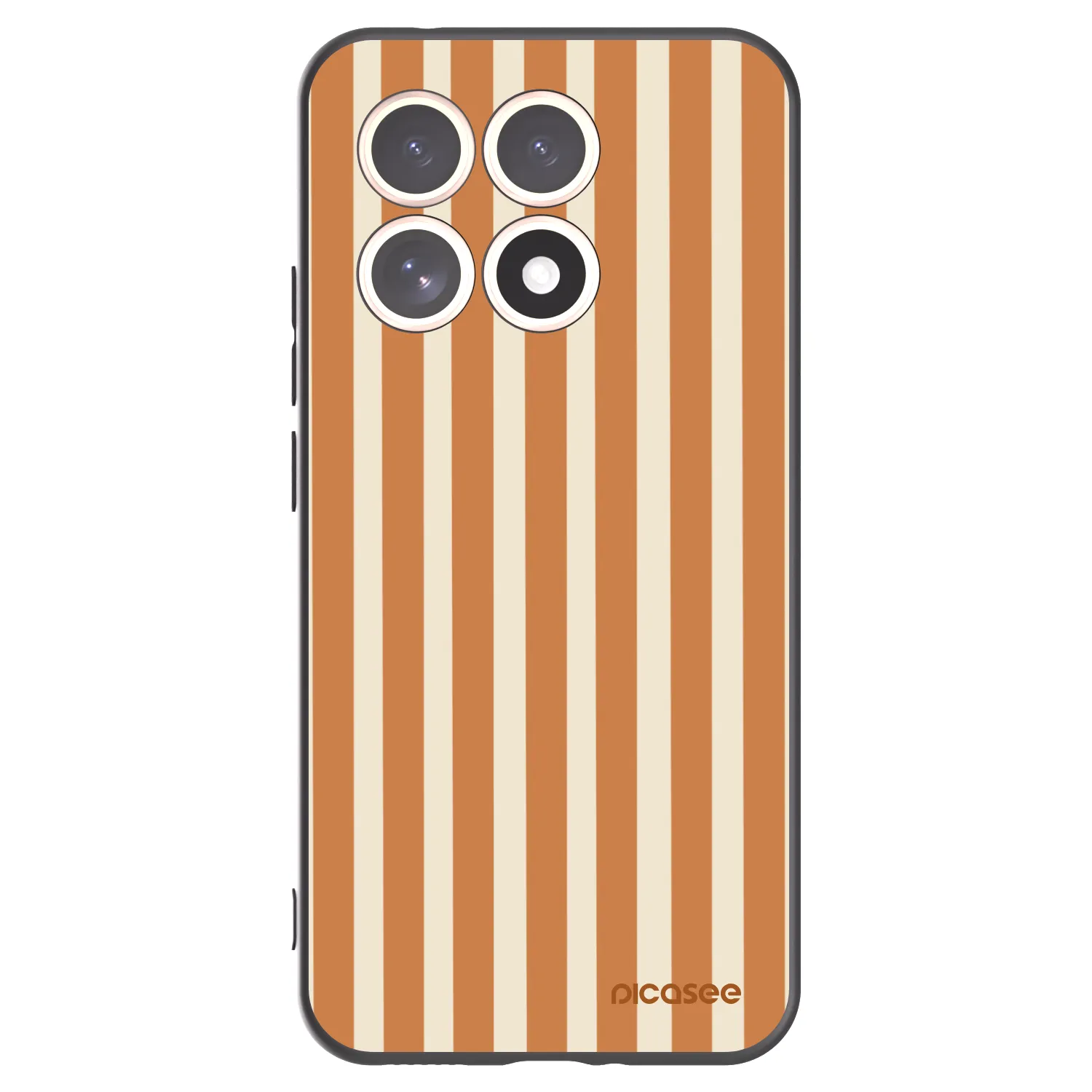 Picasee silikonový černý obal pro Xiaomi 15T - Orange lines
