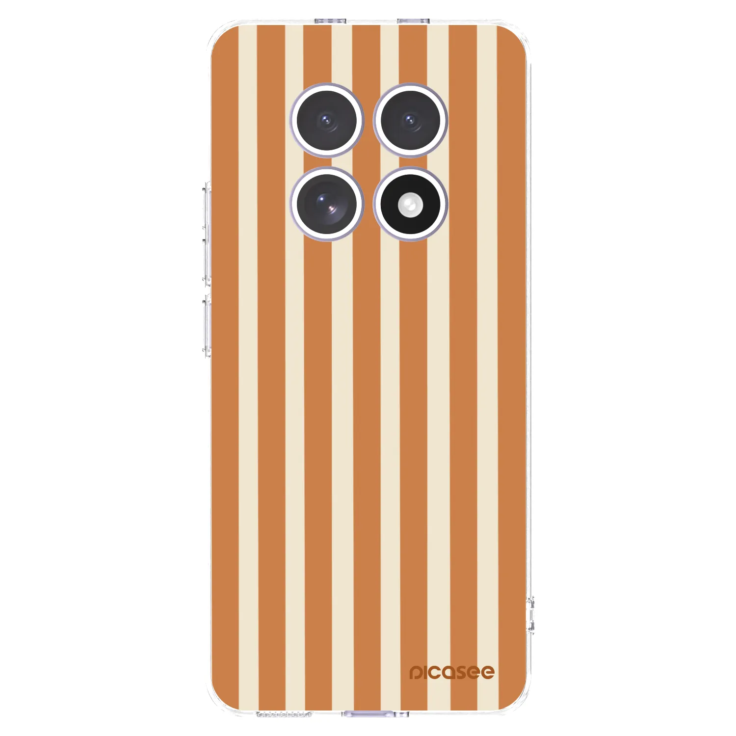Picasee silikonový průhledný obal pro Xiaomi Redmi Note 15 4G - Orange lines