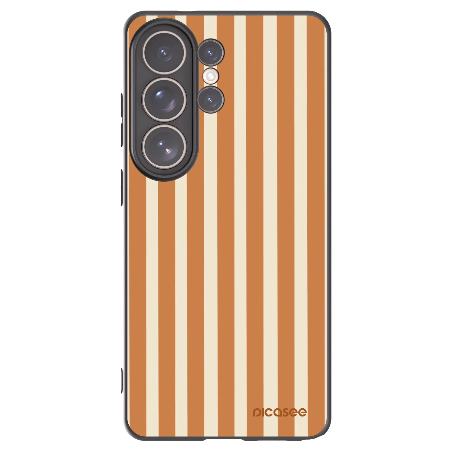 Picasee silikonový černý obal pro Samsung Galaxy S26 Ultra - Orange lines