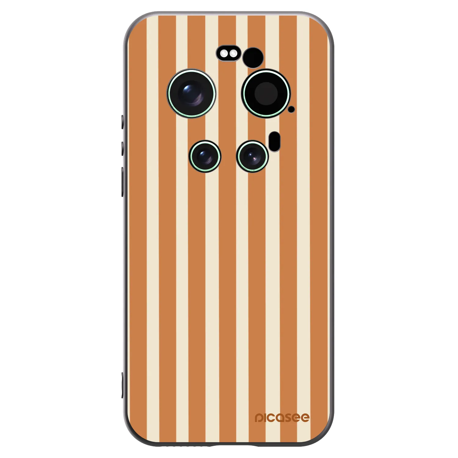 Picasee silikonový černý obal pro Xiaomi 17 Ultra - Orange lines