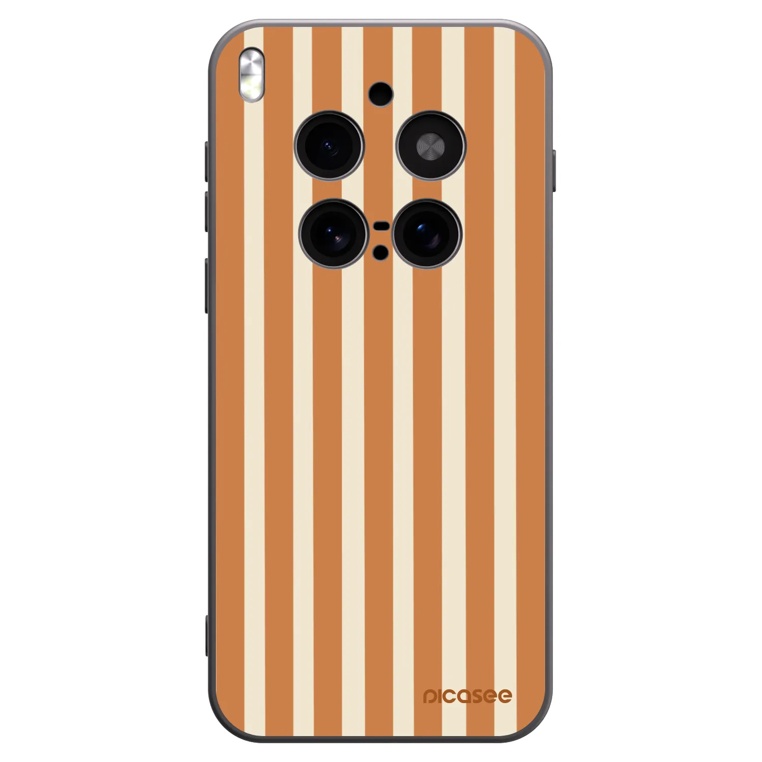 Picasee silikonový černý obal pro Vivo X300 Pro - Orange lines