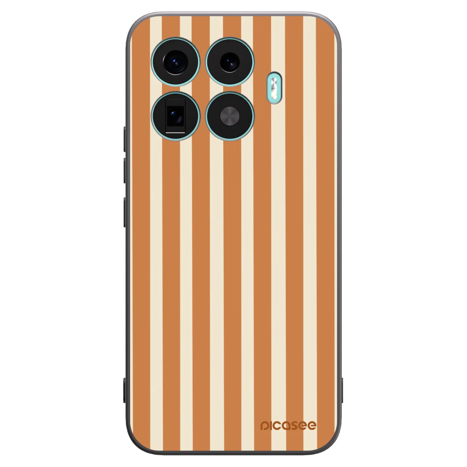 Picasee silikonový černý obal pro Xiaomi 17T Pro - Orange lines