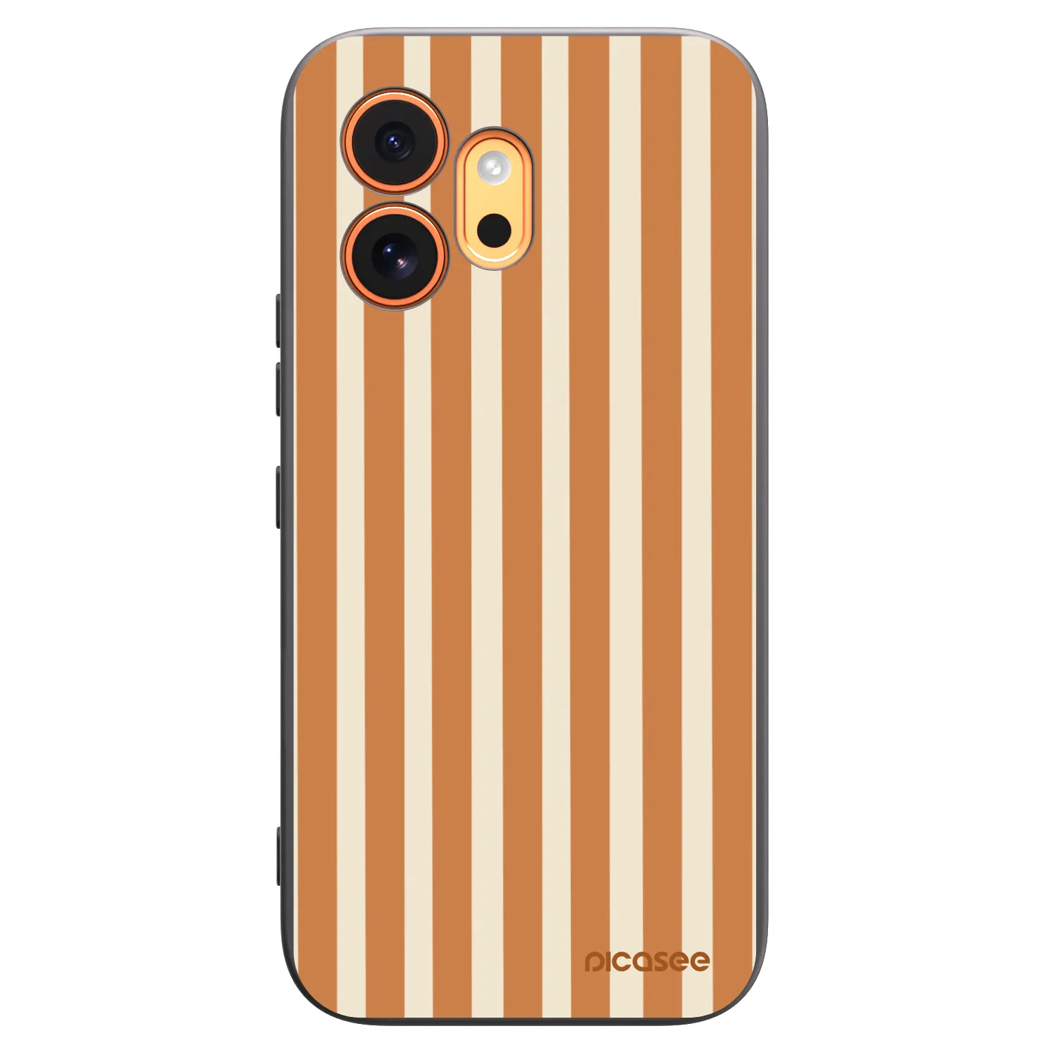 Picasee silikonový černý obal pro Honor 600 - Orange lines
