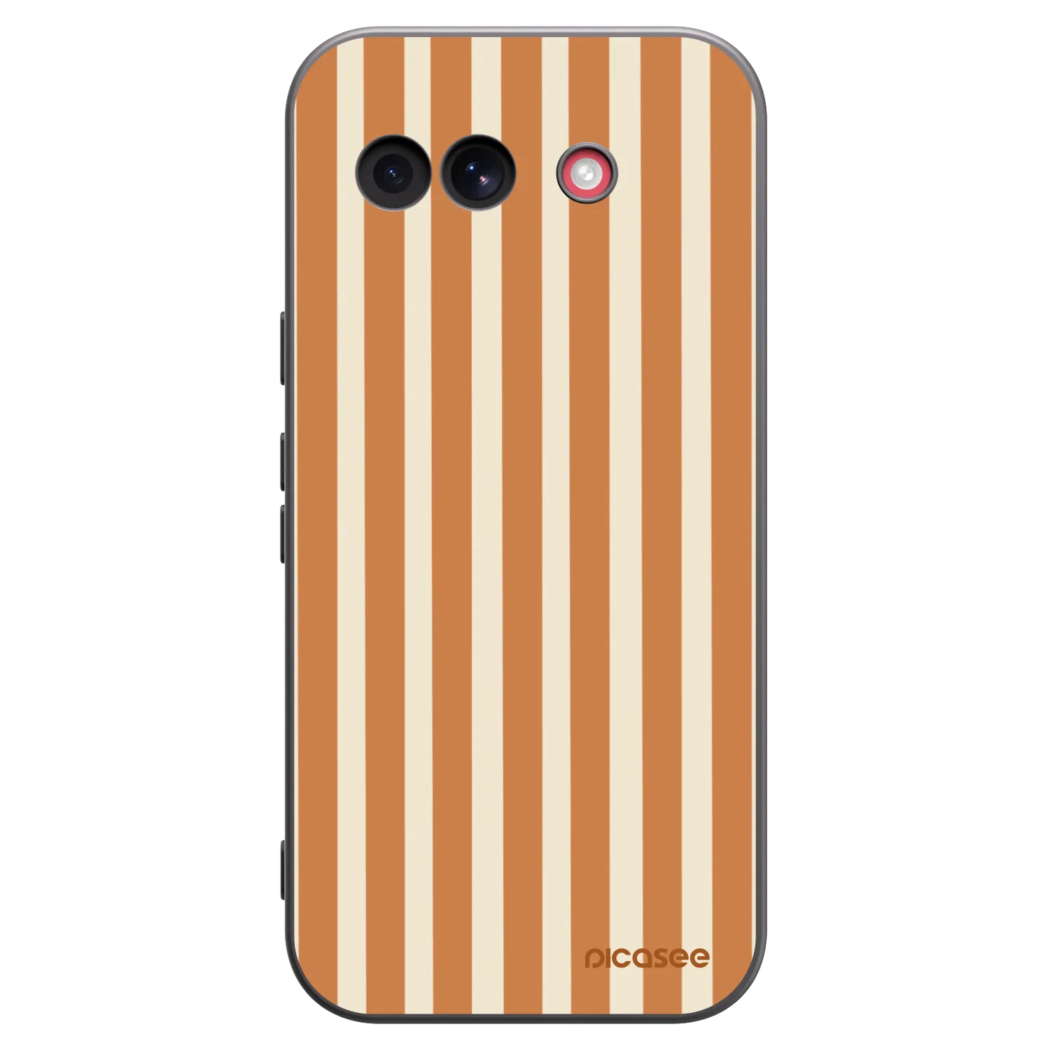 Picasee silikonový černý obal pro Google Pixel 10a - Orange lines