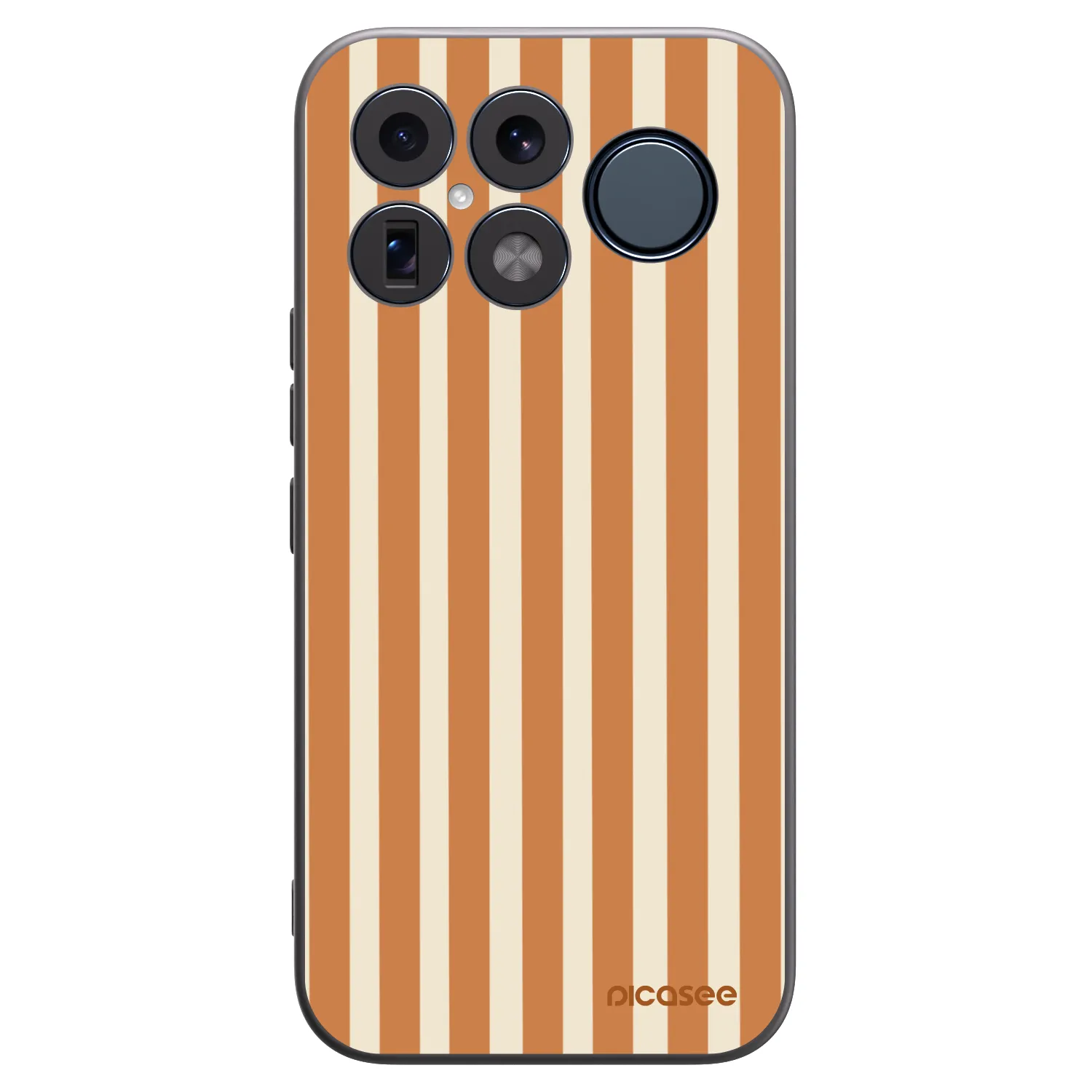 Picasee silikonový černý obal pro Xiaomi Poco F8 Ultra - Orange lines