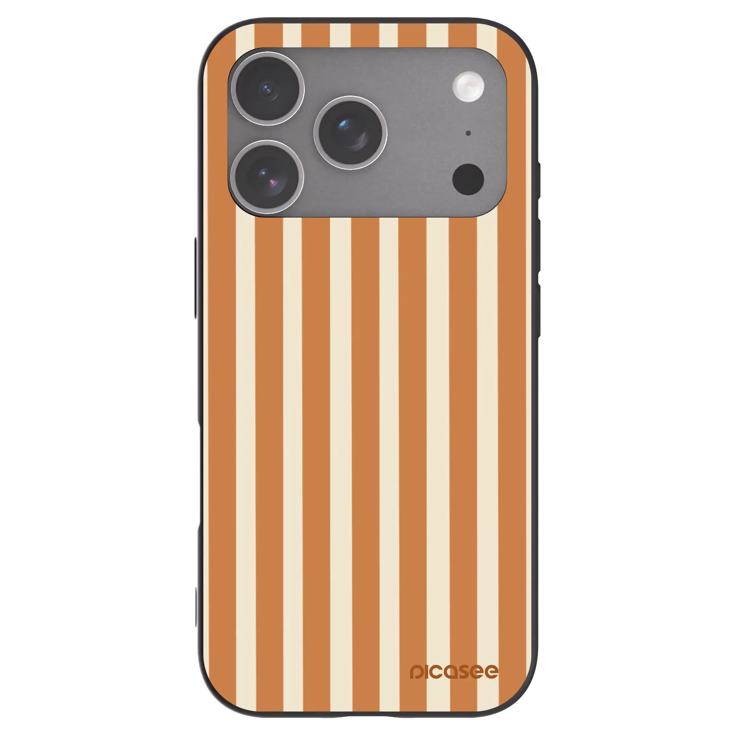 Picasee silikonový černý obal pro Apple iPhone 18 Pro - Orange lines