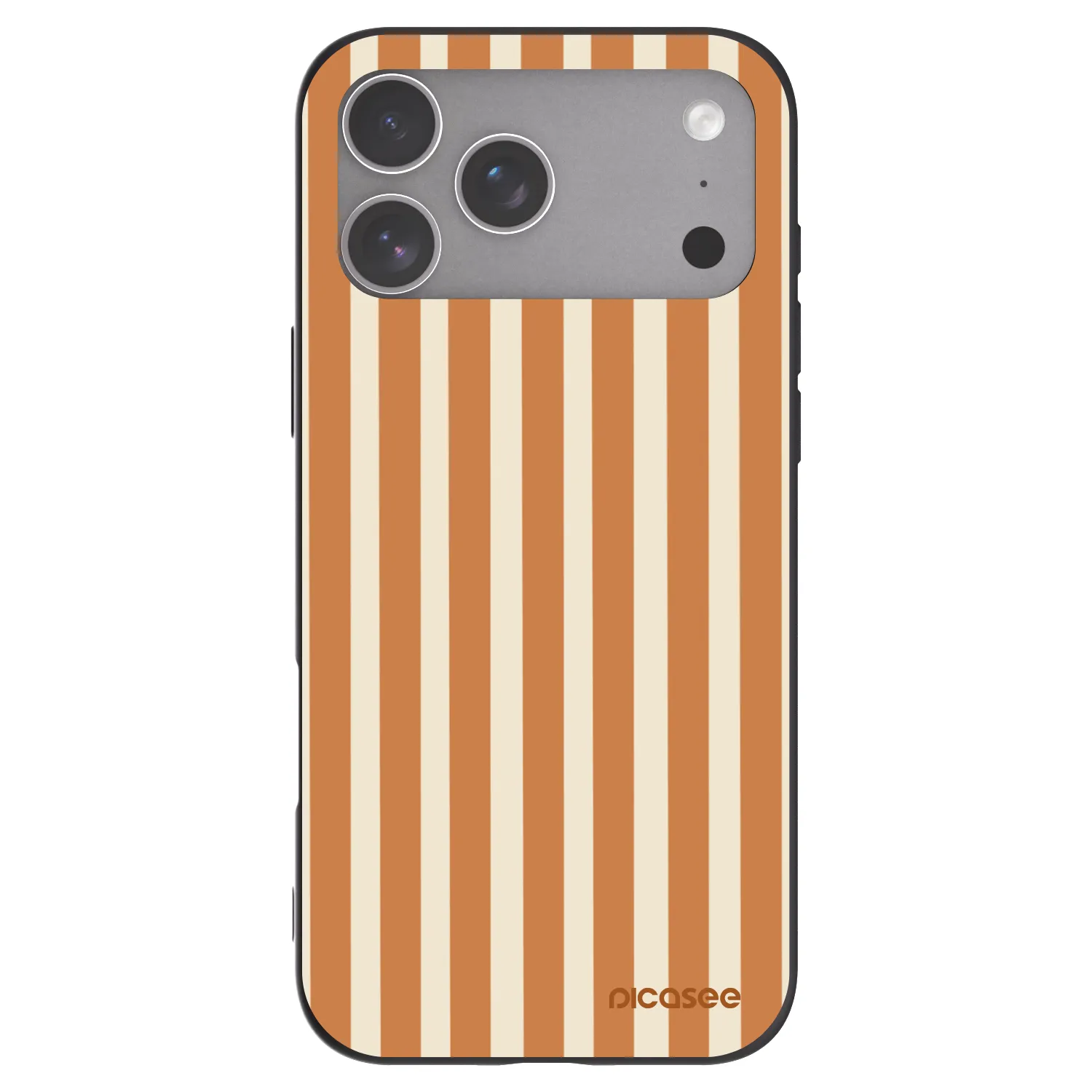 Picasee silikonový černý obal pro Apple iPhone 18 Pro Max - Orange lines
