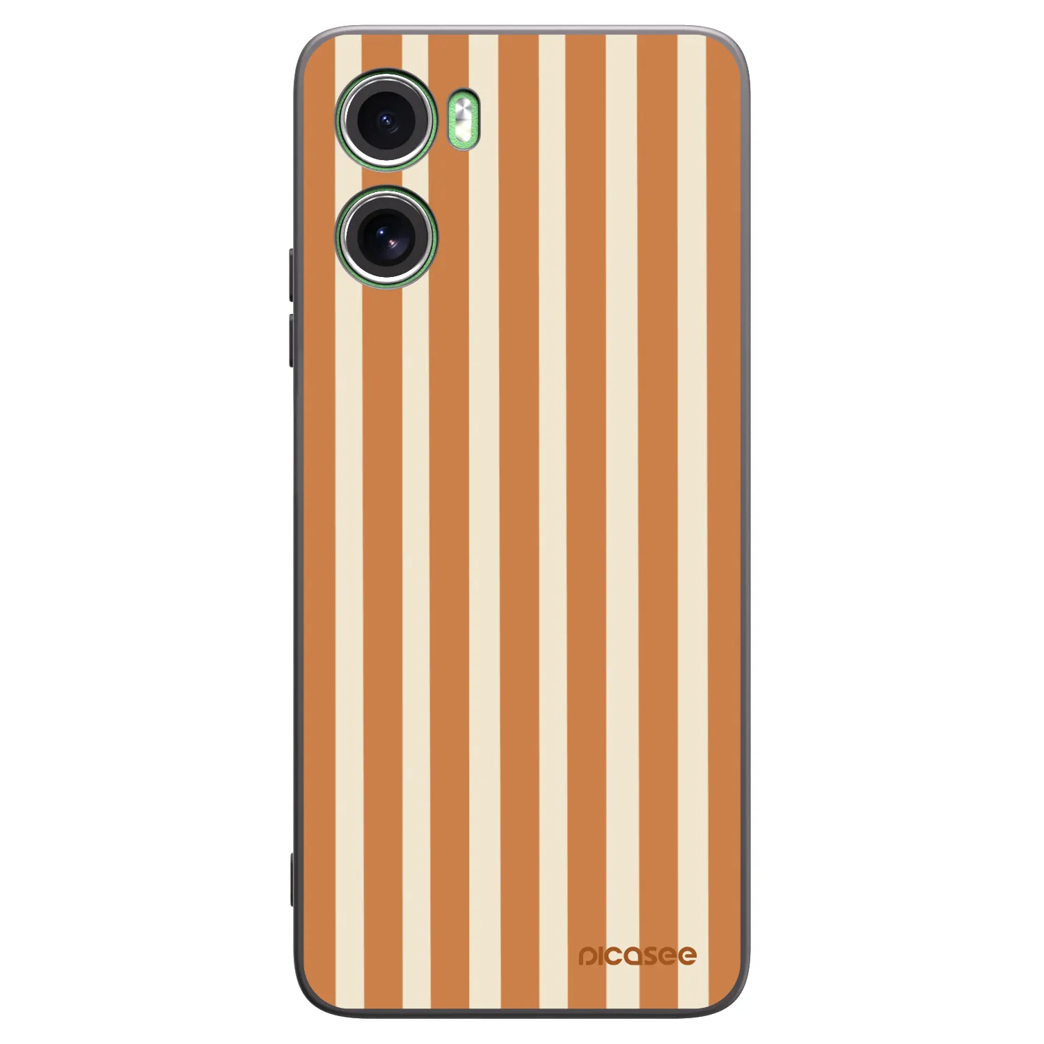 Picasee silikonový černý obal pro Motorola Moto G06 - Orange lines