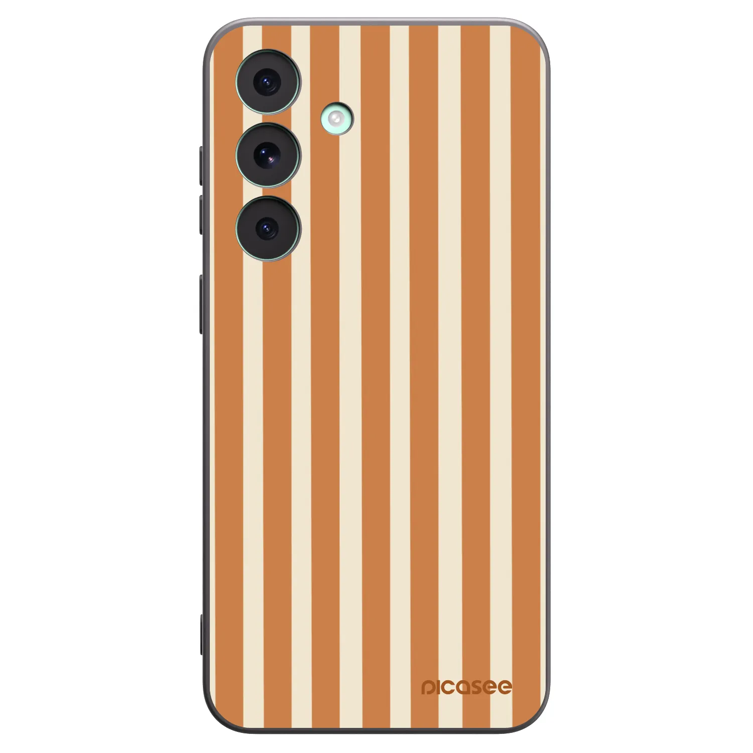 Picasee silikonový černý obal pro Samsung Galaxy S26 FE - Orange lines