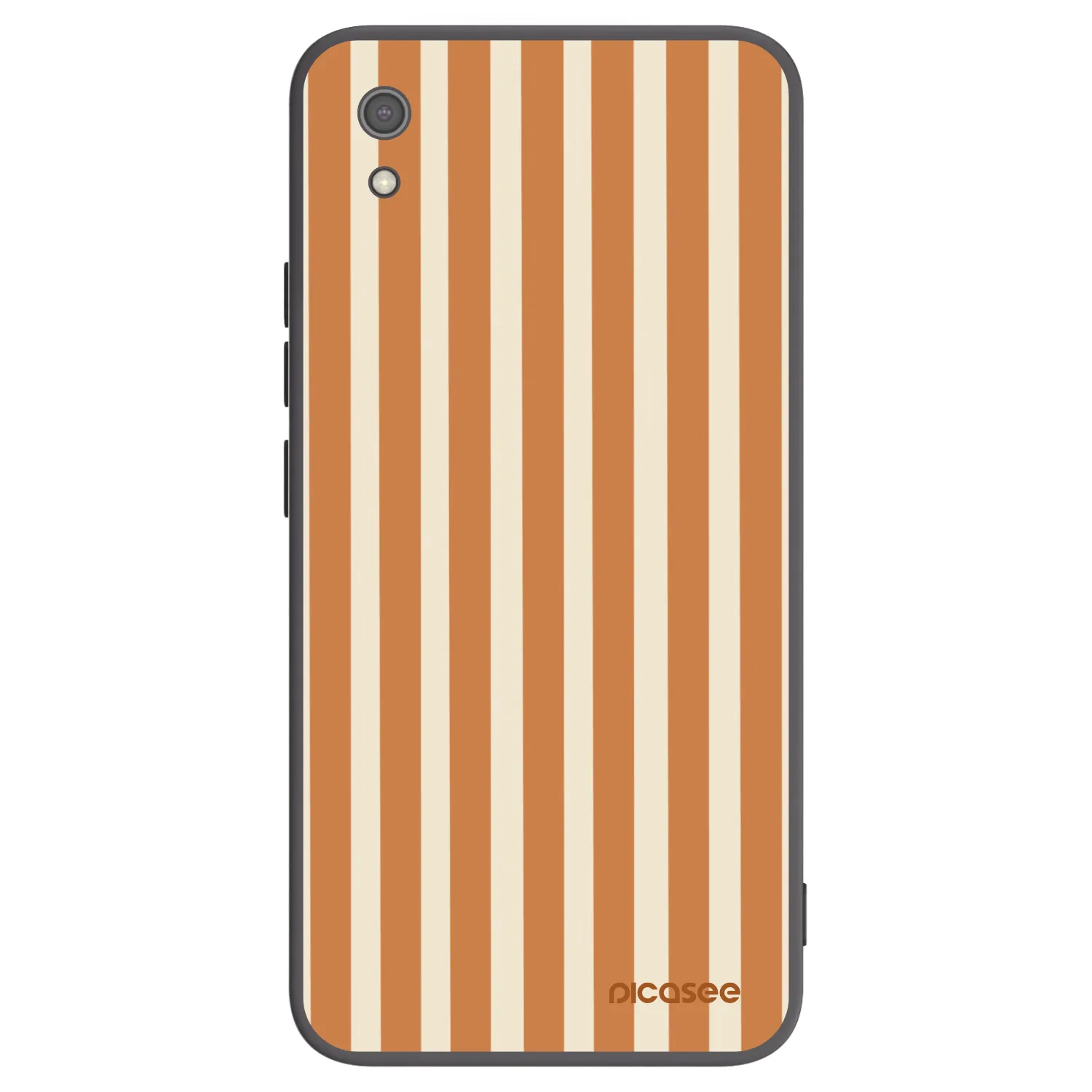 Picasee silikonový černý obal pro Xiaomi Redmi 7A - Orange lines