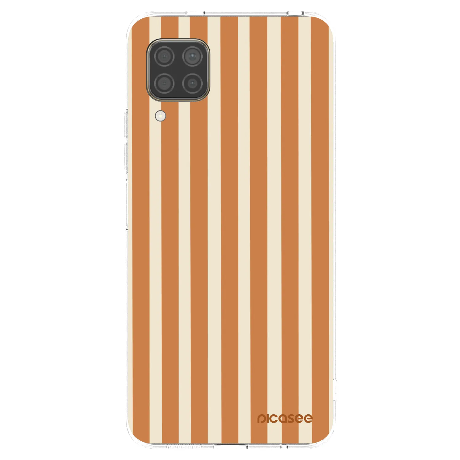 Picasee silikonový průhledný obal pro Huawei P40 Lite - Orange lines