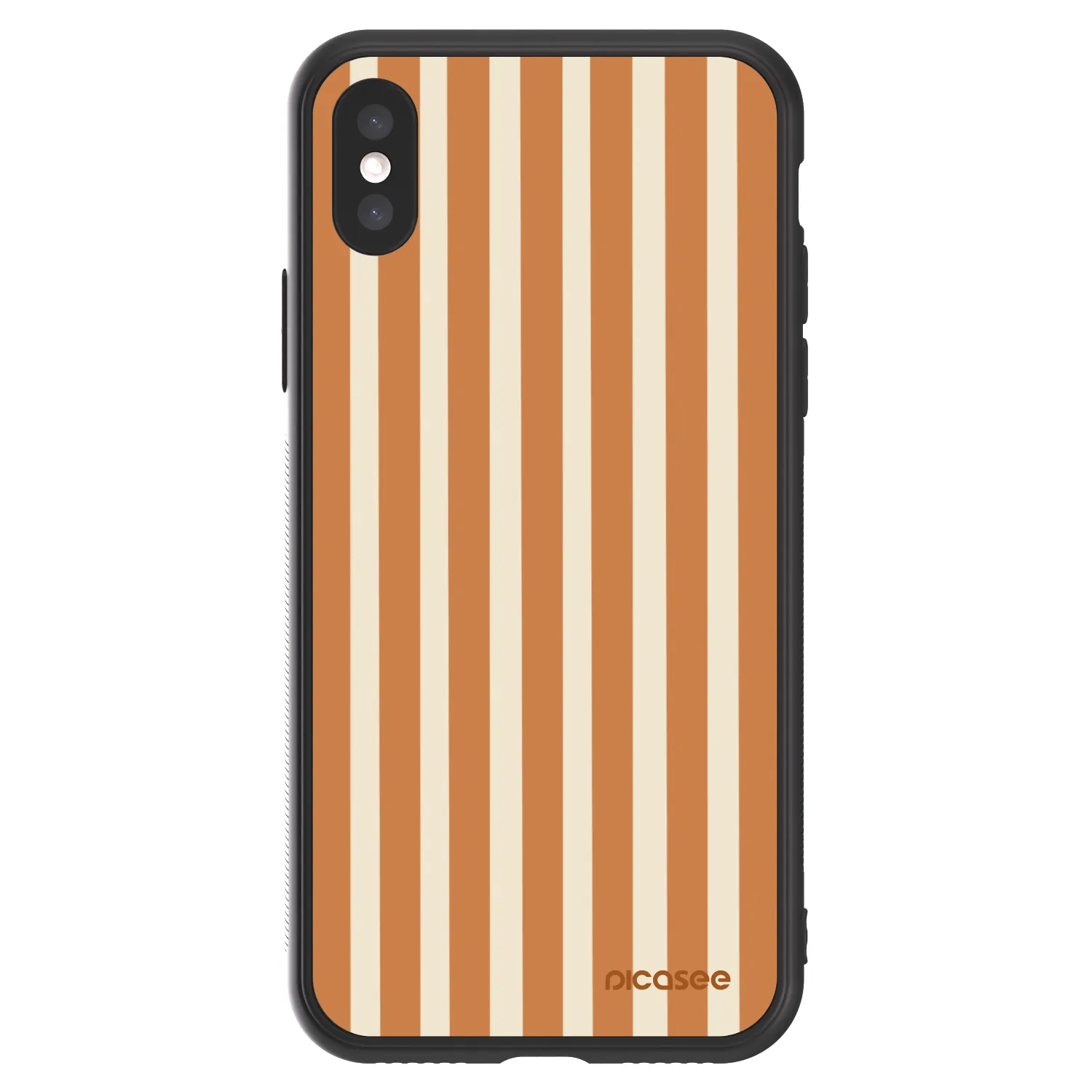 Picasee ULTIMATE CASE pro Apple iPhone X/XS - Orange lines