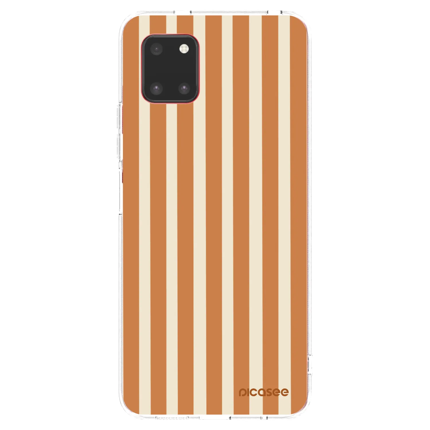 Picasee silikonový průhledný obal pro Samsung Galaxy Note 10 Lite N770F - Orange lines