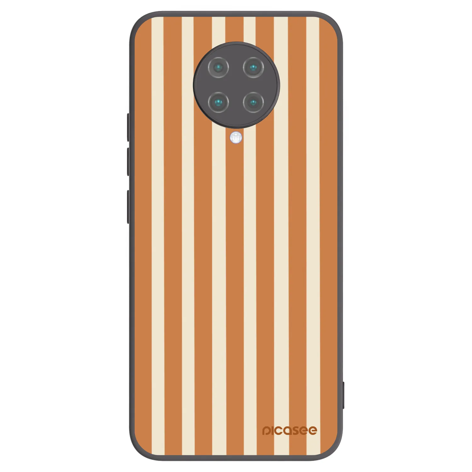 Picasee silikonový černý obal pro Xiaomi Poco F2 Pro - Orange lines