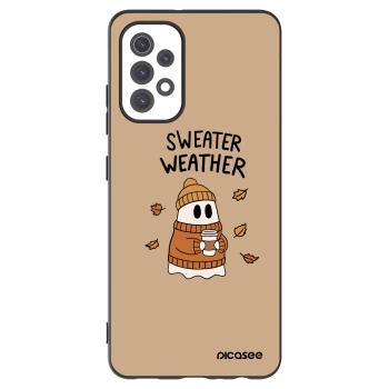 Picasee silikonový černý obal pro Samsung Galaxy A32 5G A326B - Sweater ghost
