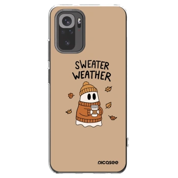 Picasee silikonový průhledný obal pro Xiaomi Redmi Note 10S - Sweater ghost