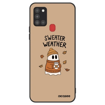 Obal pro Samsung Galaxy A21s - Sweater ghost
