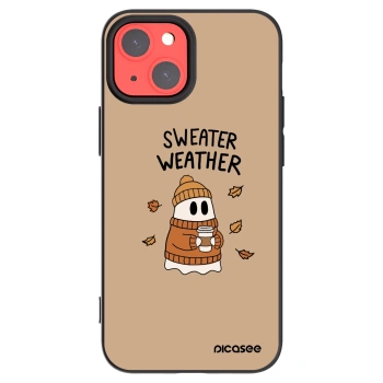 Picasee silikonový černý obal pro Apple iPhone 13 mini - Sweater ghost