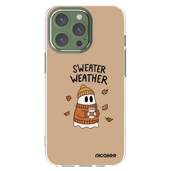 Picasee silikonový průhledný obal pro Apple iPhone 13 Pro - Sweater ghost