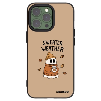 Picasee silikonový černý obal pro Apple iPhone 13 Pro - Sweater ghost