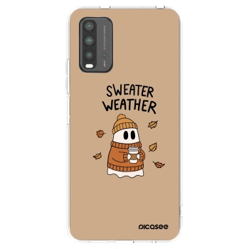 Picasee silikonový průhledný obal pro Xiaomi Redmi 9T - Sweater ghost