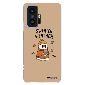 Picasee silikonový průhledný obal pro Xiaomi 11T - Sweater ghost