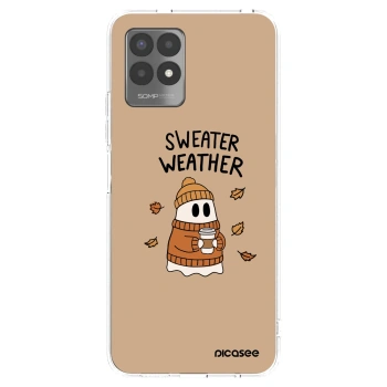 Picasee silikonový průhledný obal pro Realme 8i - Sweater ghost