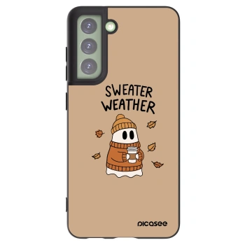 Picasee silikonový černý obal pro Samsung Galaxy S21 FE 5G - Sweater ghost