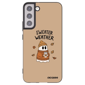 Picasee silikonový černý obal pro Samsung Galaxy S22+ 5G - Sweater ghost