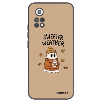 Picasee silikonový černý obal pro Xiaomi Poco X4 Pro 5G - Sweater ghost