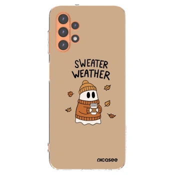 Picasee silikonový průhledný obal pro Samsung Galaxy A13 4G A135 - Sweater ghost