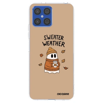 Picasee silikonový průhledný obal pro Honor X8 4G - Sweater ghost