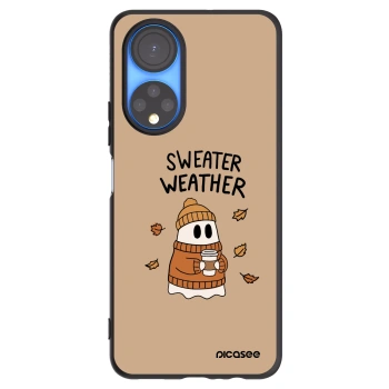 Picasee silikonový černý obal pro Honor X7 - Sweater ghost