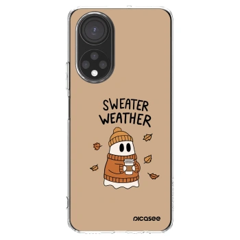 Picasee silikonový průhledný obal pro Honor X7 - Sweater ghost