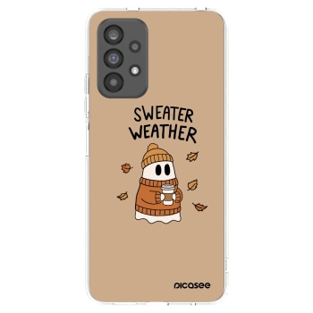Picasee silikonový průhledný obal pro Samsung Galaxy A73 5G - Sweater ghost