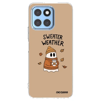 Picasee silikonový průhledný obal pro Honor X8 5G - Sweater ghost