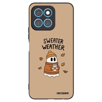 Picasee silikonový černý obal pro Honor X6 - Sweater ghost