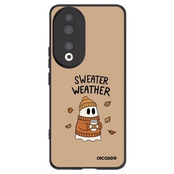 Picasee silikonový černý obal pro Honor 90 5G - Sweater ghost